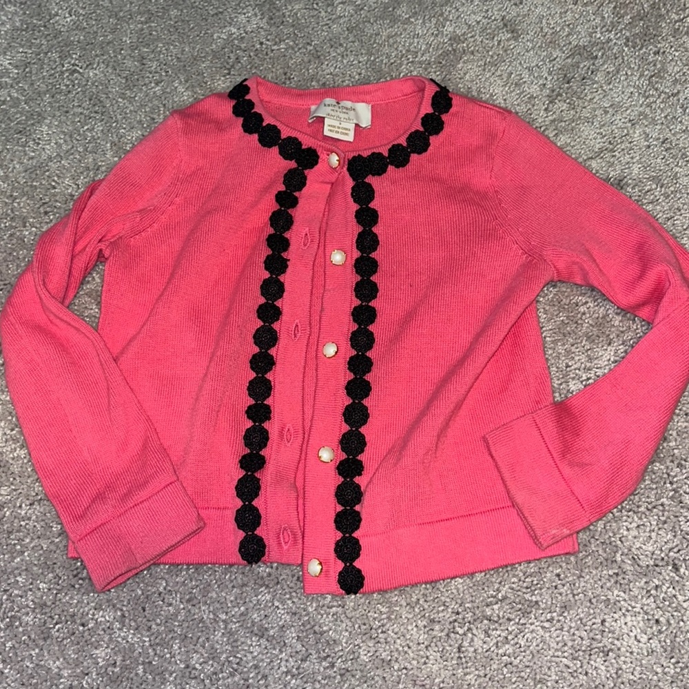 Kate spade girls cardigan. Size 3. No smoking. No pets. Hardly worn.